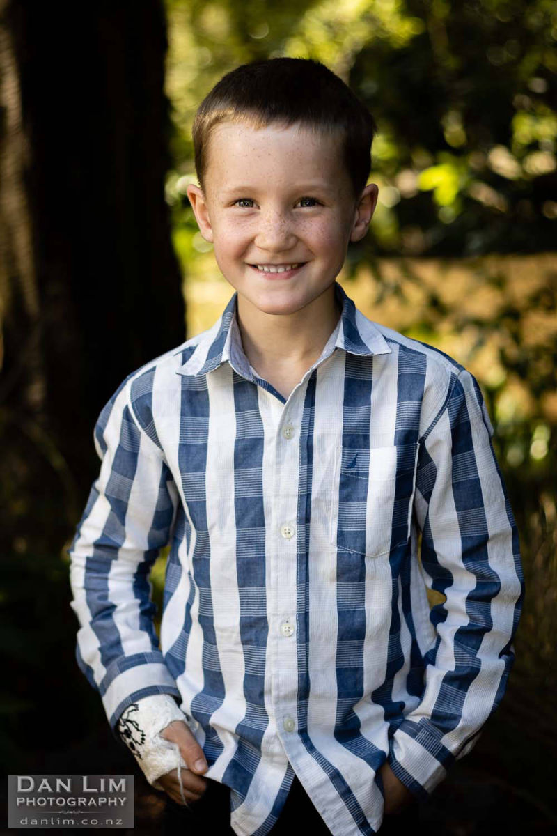 Portrait photography for young boy.